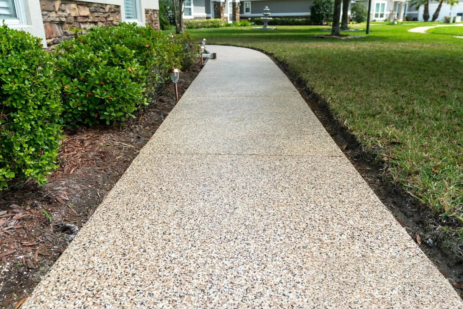 sidewalk around residence